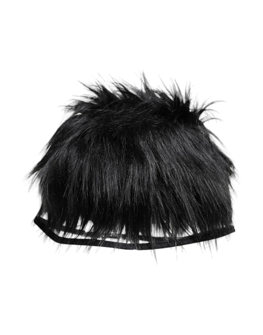 Bob en fausse fourrure noire