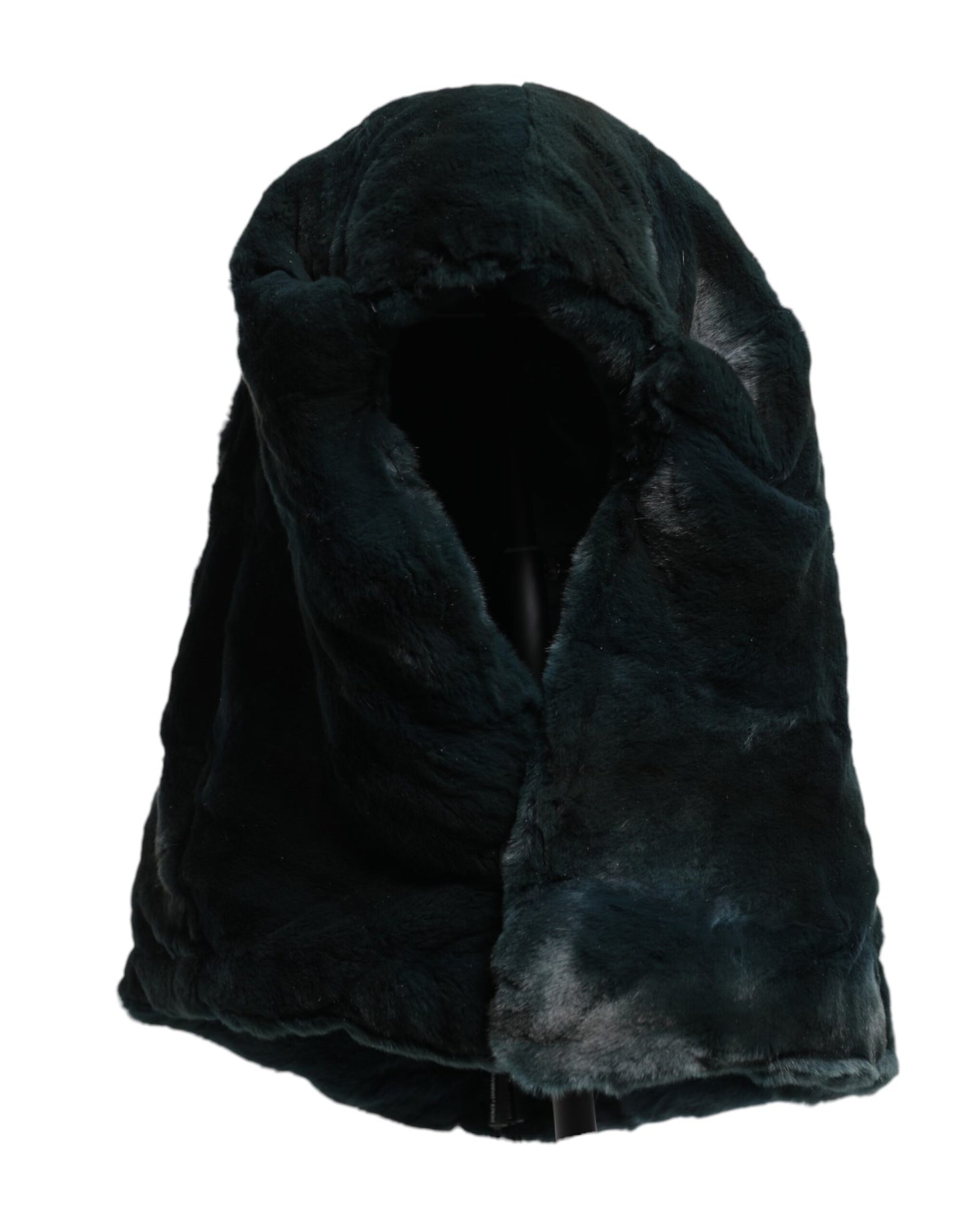 Bonnet en fourrure de belette noire pour femme