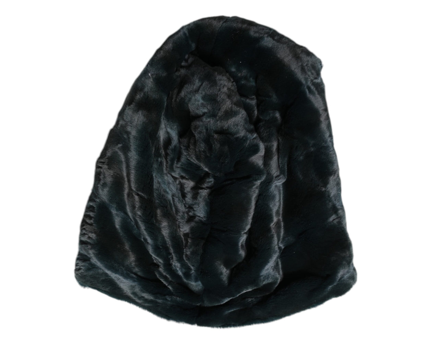 Bonnet en fourrure de belette noire pour femme