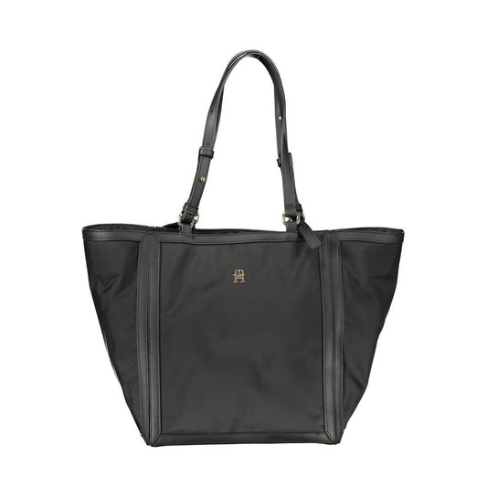 Sac à main en polyester noir