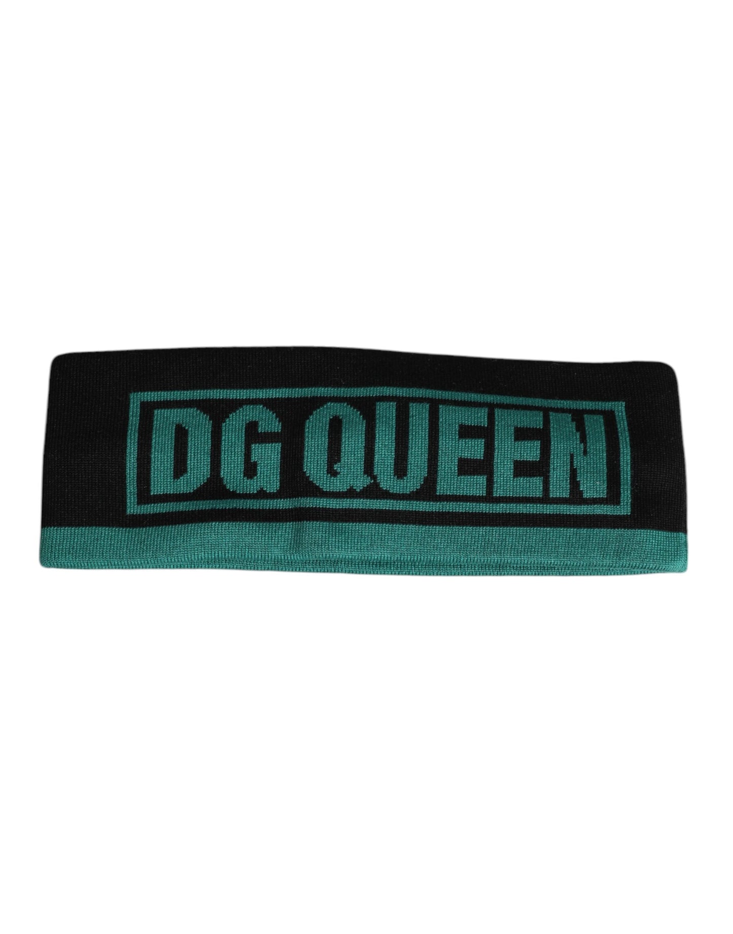 Bonnet bandeau en tricot de soie noire DG Queen