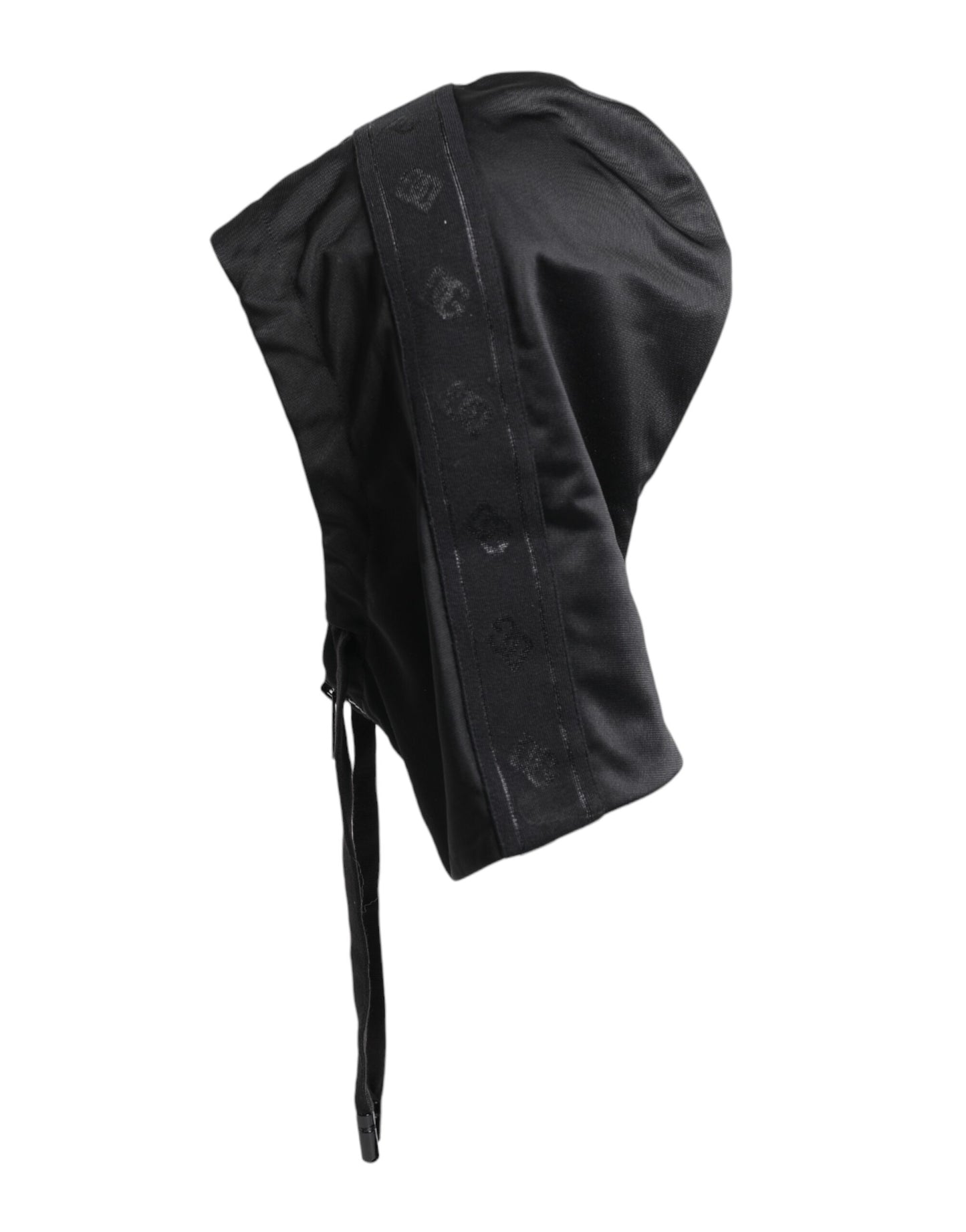 Chapeau enveloppant en polyester noir