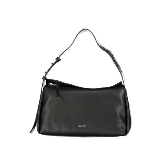 Sac à main en polyester noir
