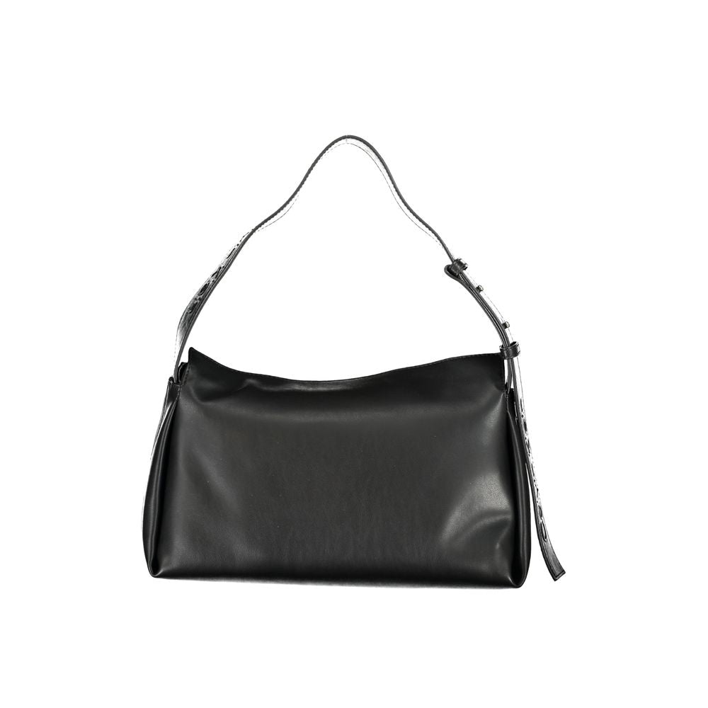 Sac à main en polyester noir