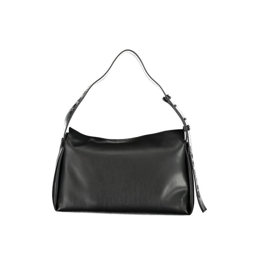 Sac à main en polyester noir