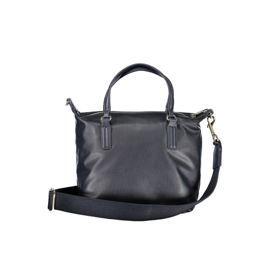 Sac à main en polyester bleu