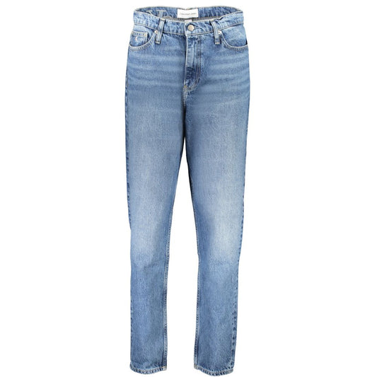 Vaqueros y pantalones de algodón azul