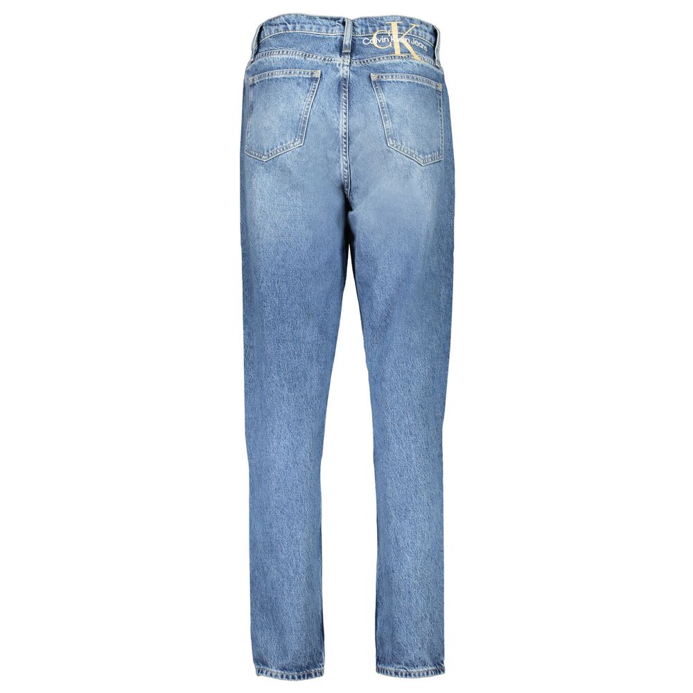 Vaqueros y pantalones de algodón azul
