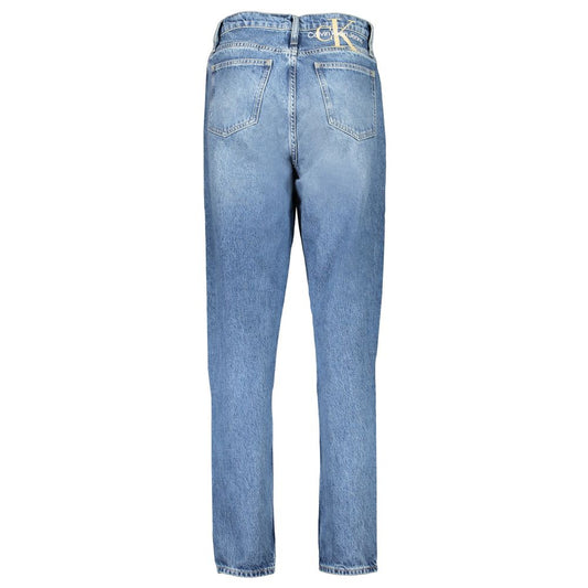 Vaqueros y pantalones de algodón azul