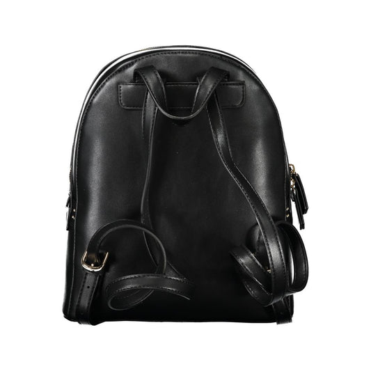 Sac à dos noir en polyéthylène pour femme