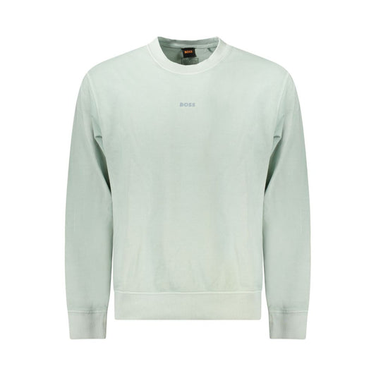 Suéter de algodón verde para hombre