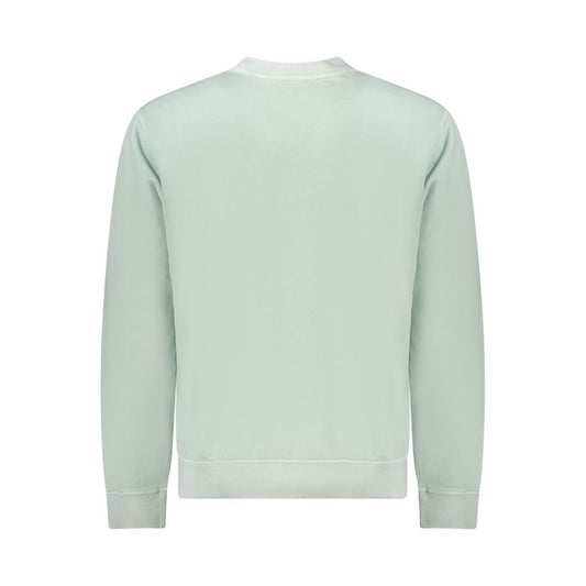 Suéter de algodón verde para hombre