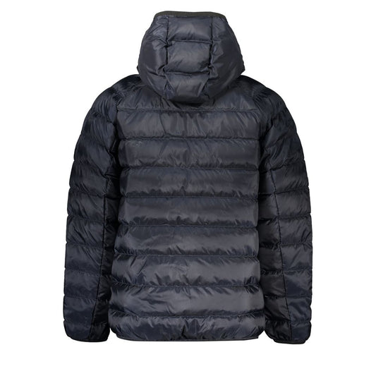Chaqueta elegante con capucha de poliéster reciclado