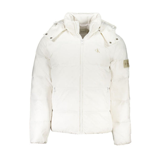 Chaqueta de poliamida blanca
