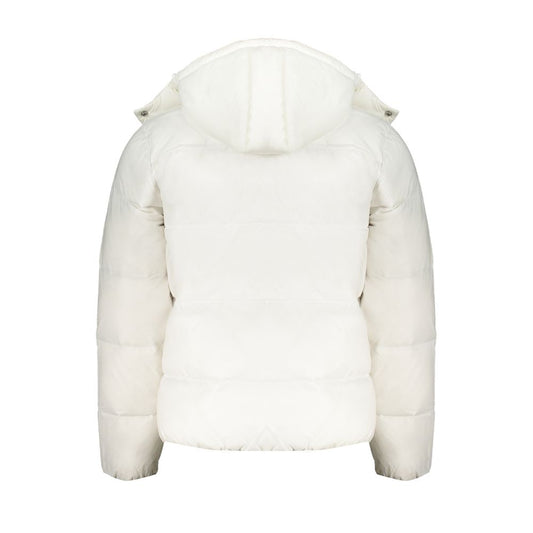 Chaqueta de poliamida blanca