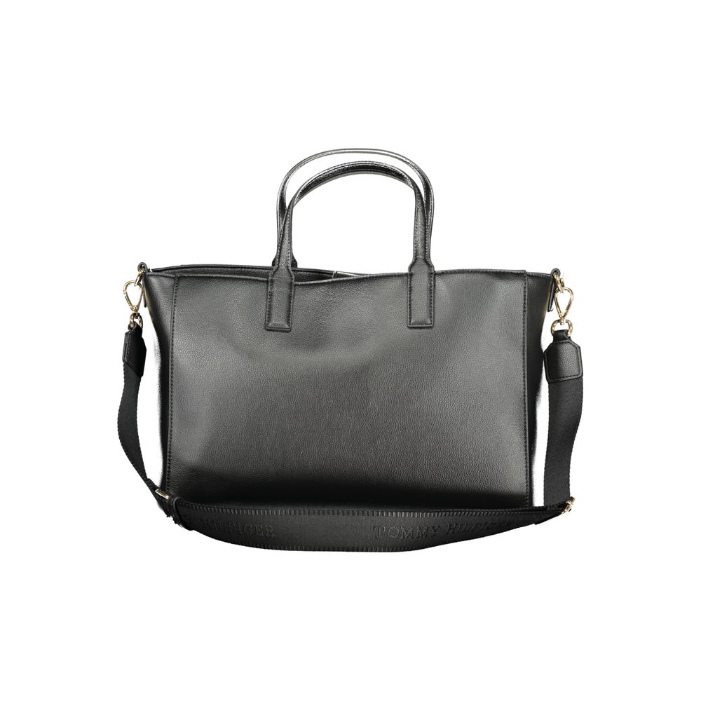 Sac à main femme en polyester noir