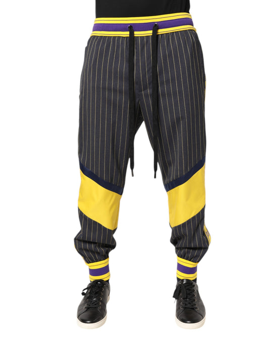 Pantalon de jogging multicolore en coton pour homme