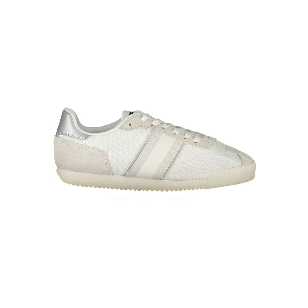 Baskets blanches en polyester pour femmes
