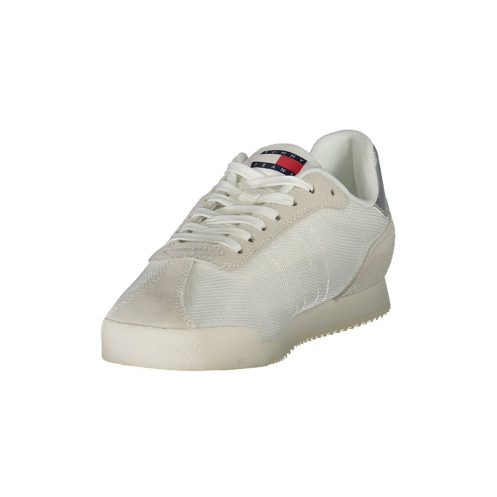 Baskets blanches en polyester pour femmes