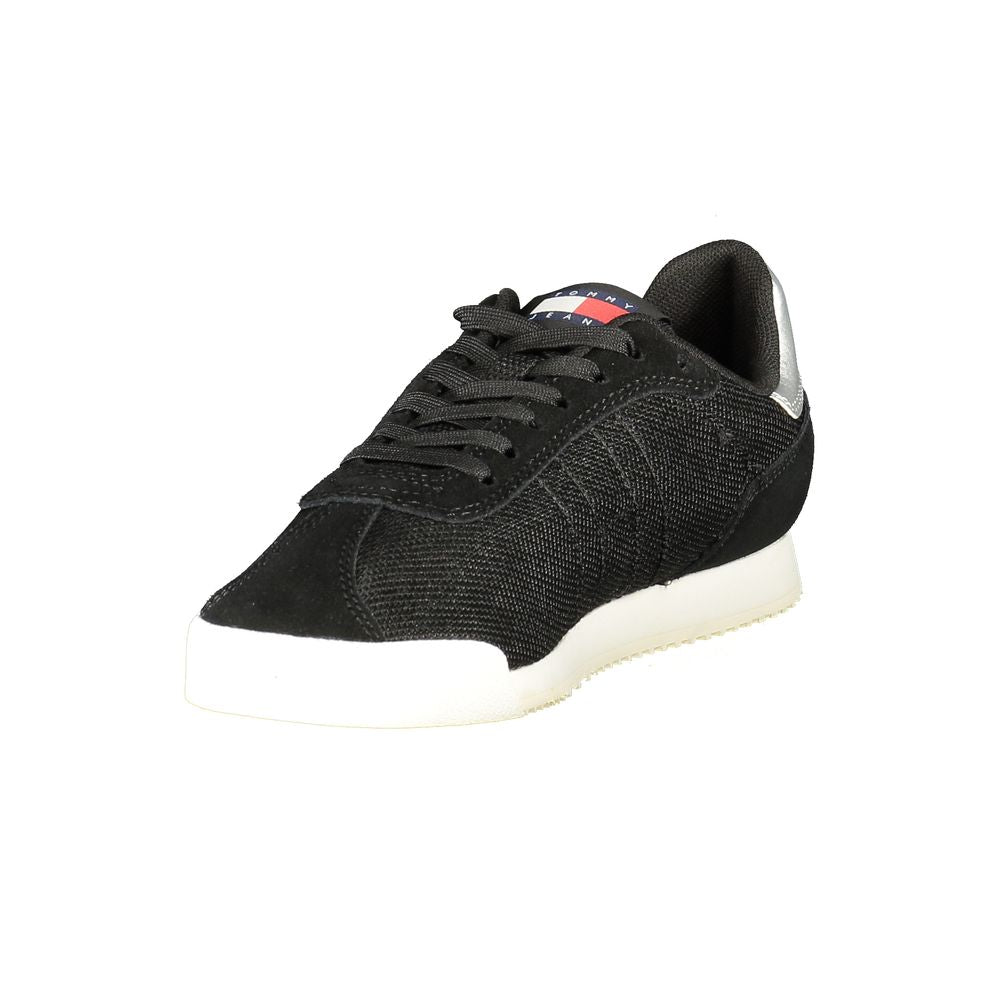 Baskets noires en polyester pour femmes