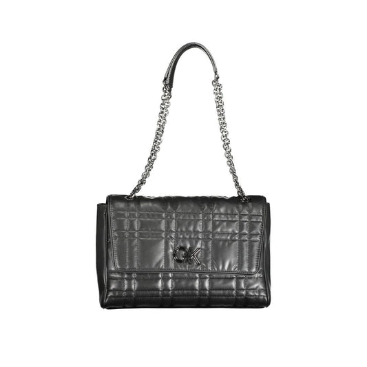 Sac à main femme en polyester noir