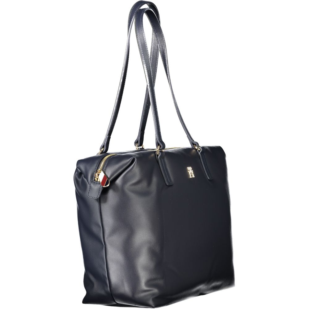 Sac à main femme en polyester bleu
