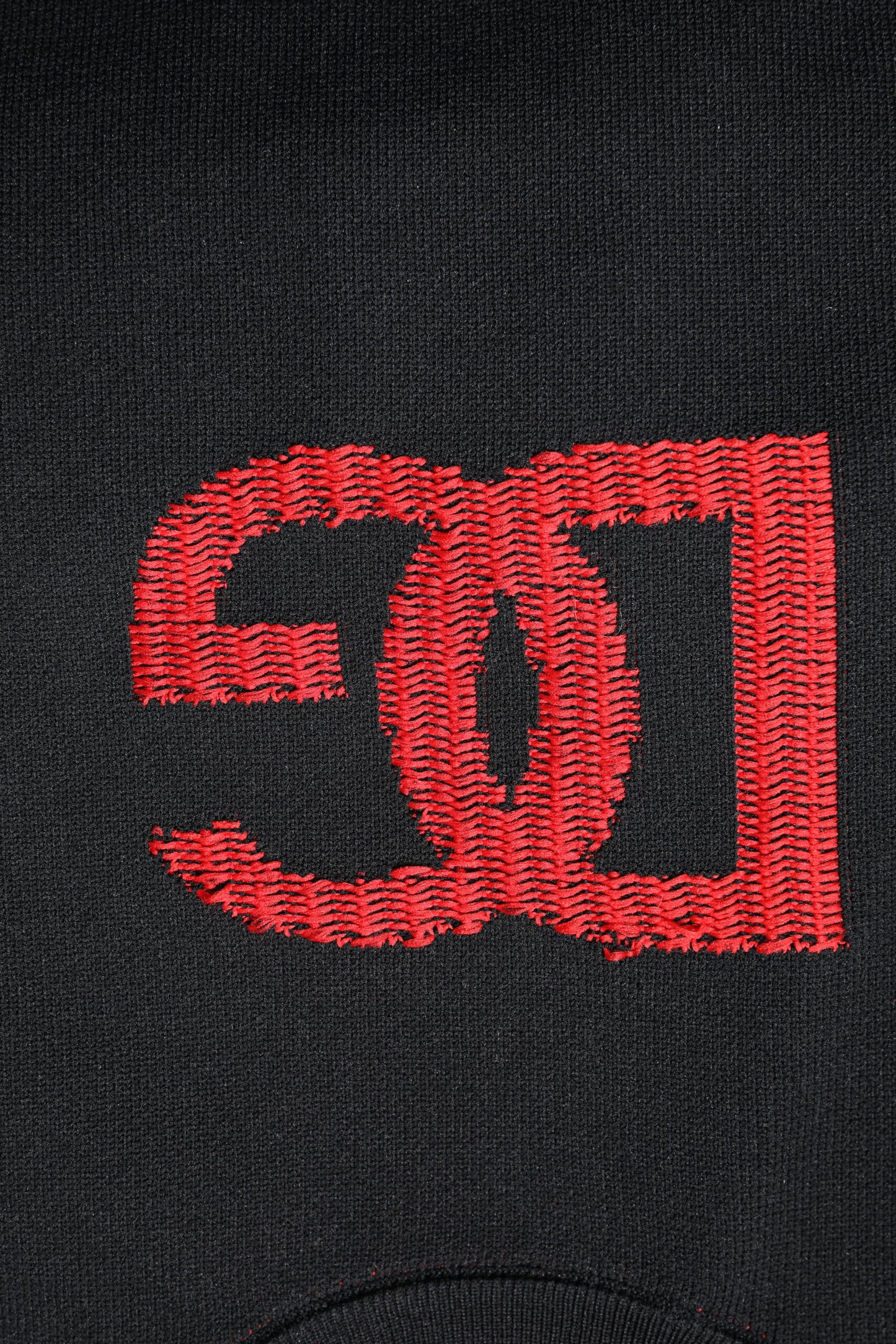 Black Nylon DGLogo Knit Men Pullover Sweater