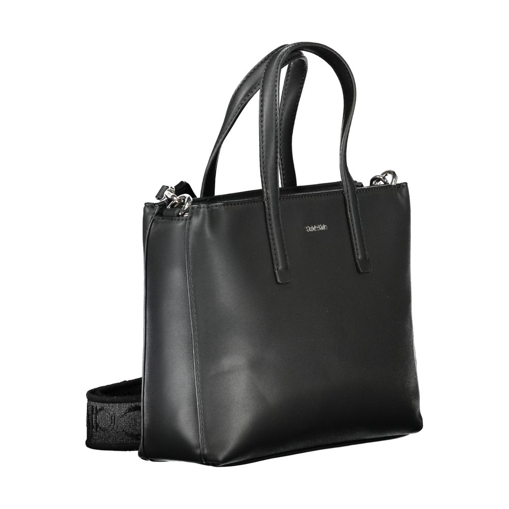 Sac à main femme en polyester noir