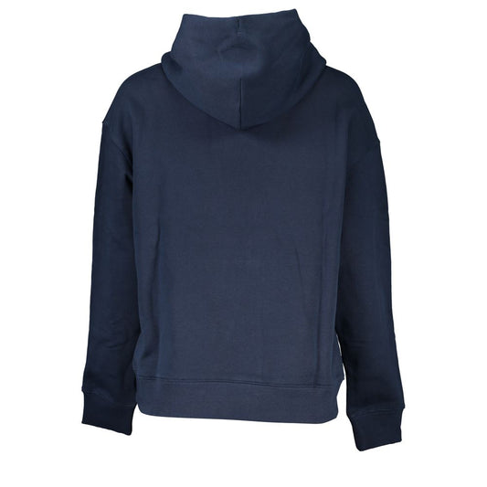 Pull femme en coton bleu
