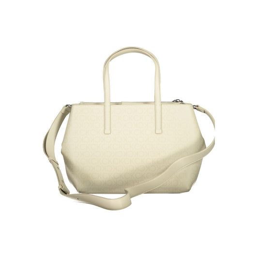Sac à main en polyester beige