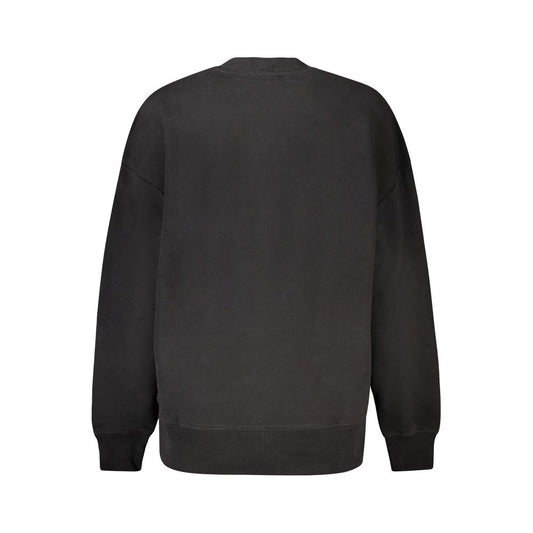 Suéter de algodón negro para mujer