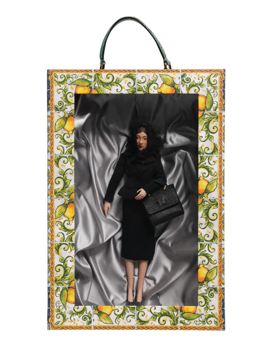 Poupées Sicile en cuir et céramique, robe noire