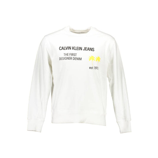 Sweat-shirt unisexe en coton blanc