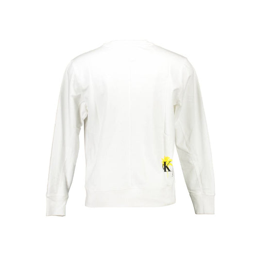 Sweat-shirt unisexe en coton blanc