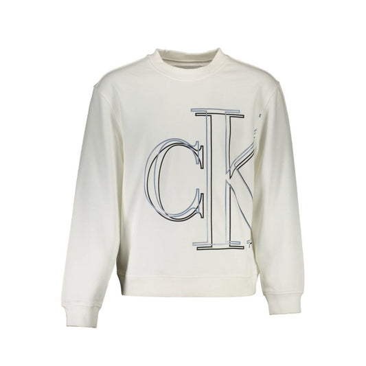 Pull homme en coton blanc