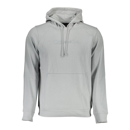 Pull homme en coton gris