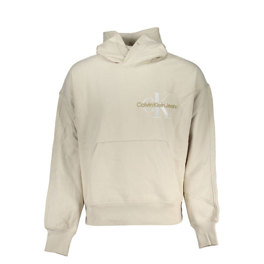 Pull homme en coton beige