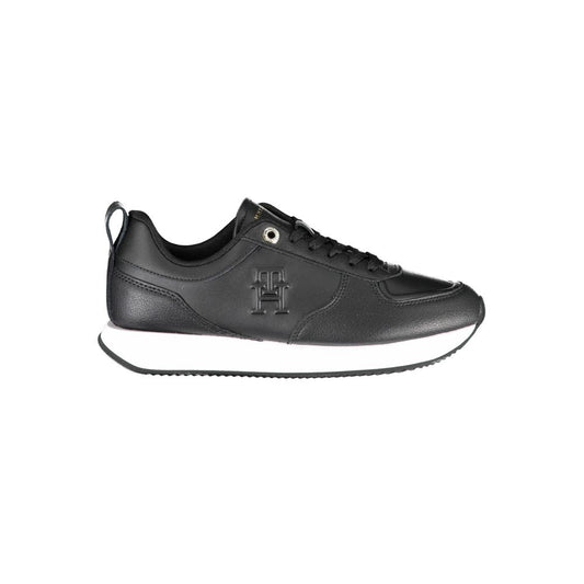 Zapatillas deportivas de piel negra para mujer