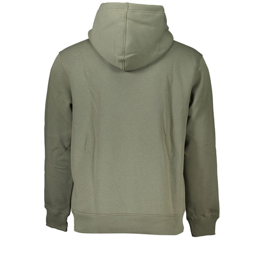 Sudadera con capucha de polar verde chic
