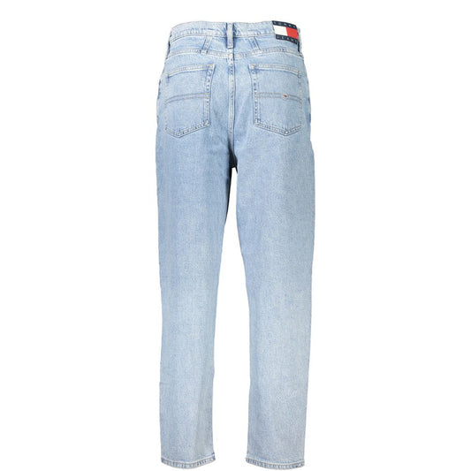 Jean femme en coton bleu clair