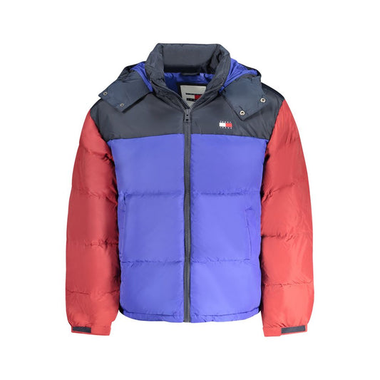Chaqueta de poliéster azul para hombre