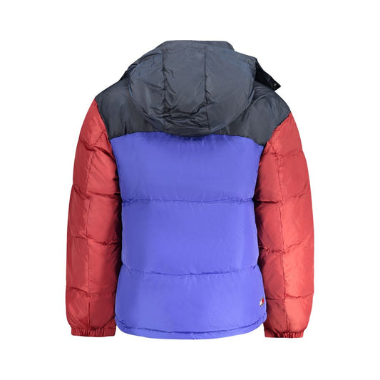 Chaqueta de poliéster azul para hombre