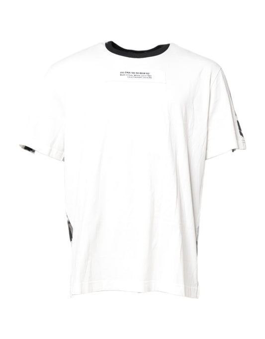 T-shirt ras du cou camouflage multicolore