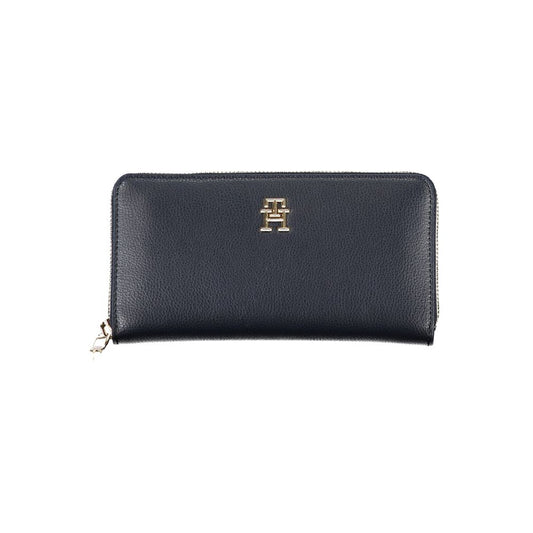 Elegante cartera de diseño azul
