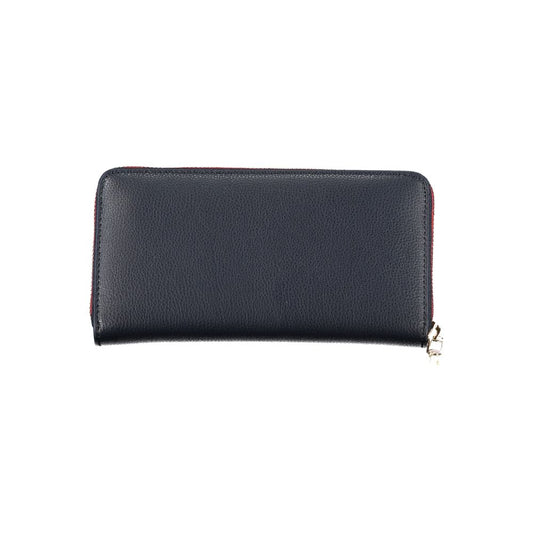 Elegante cartera de diseño azul