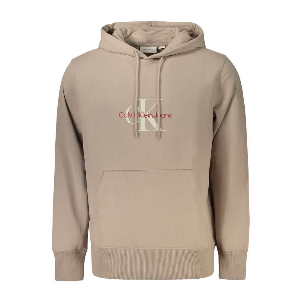 Suéter de algodón beige para hombre