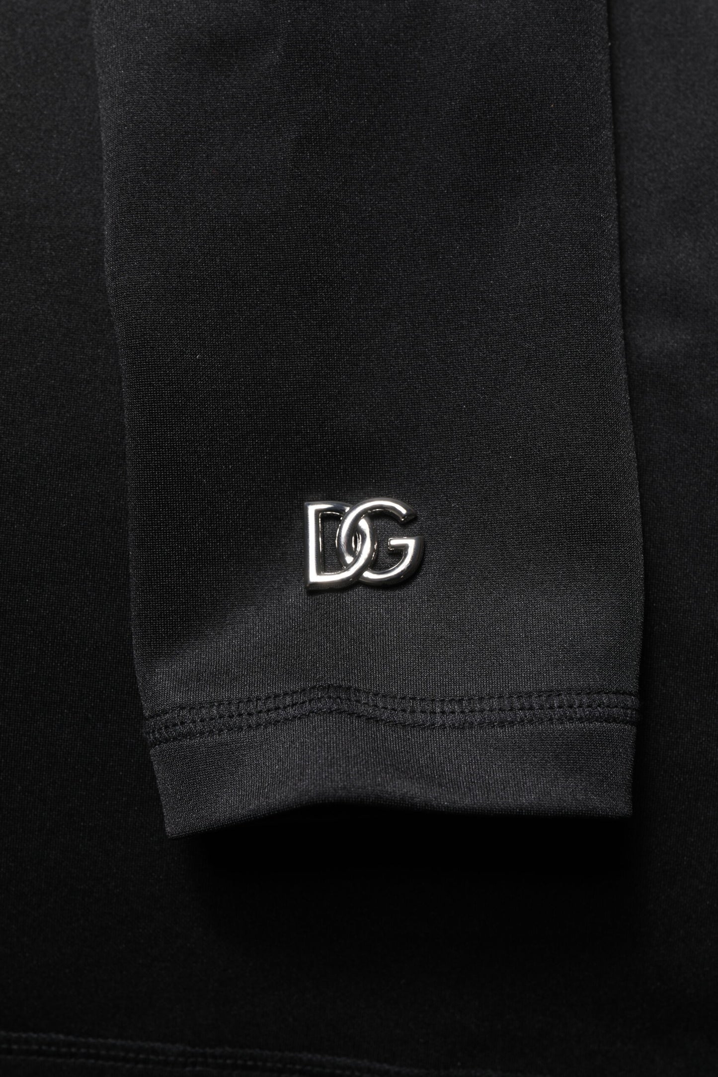 Pull à col roulé en polyester noir