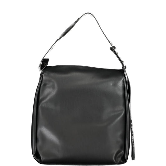 Sac à main en polyester noir