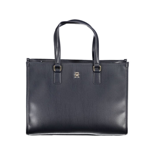 Sac à main en polyéthylène bleu
