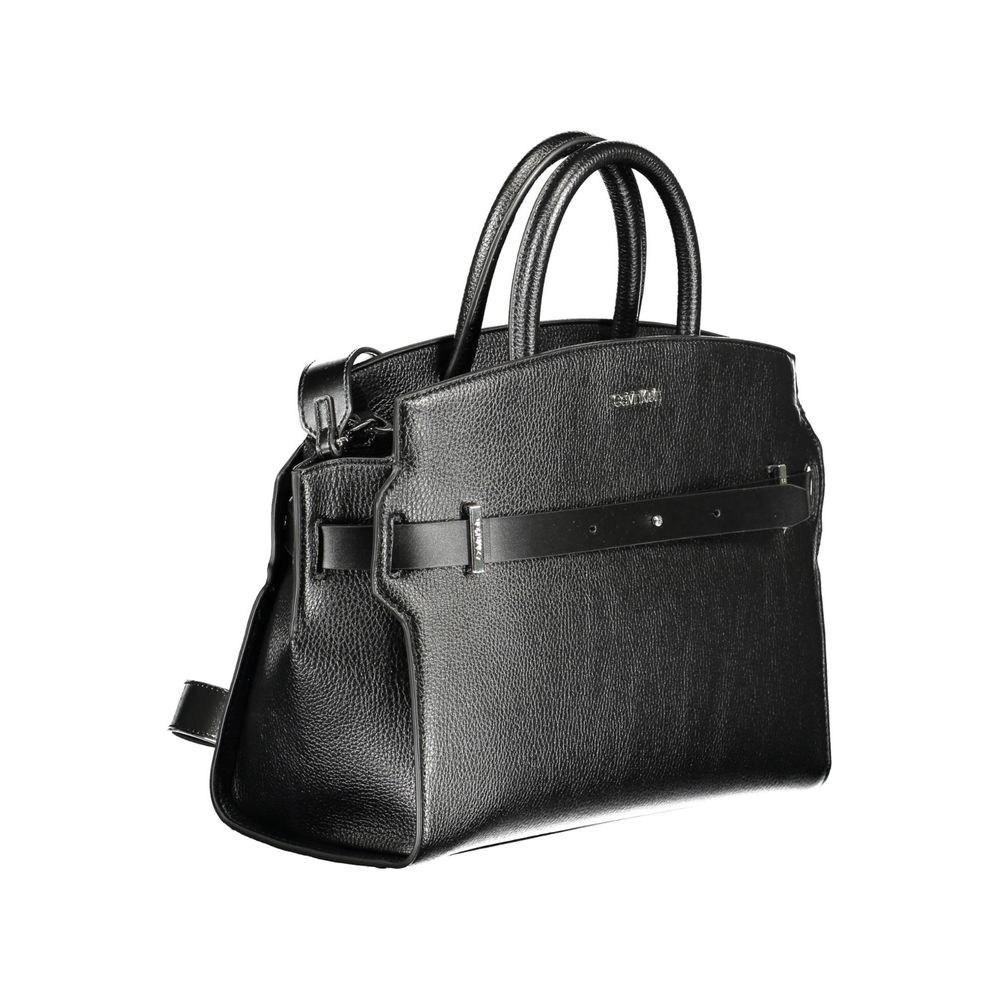 Sac à main noir en polyéthylène pour femme